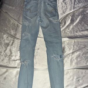 American eagle ripped high waisted jeans